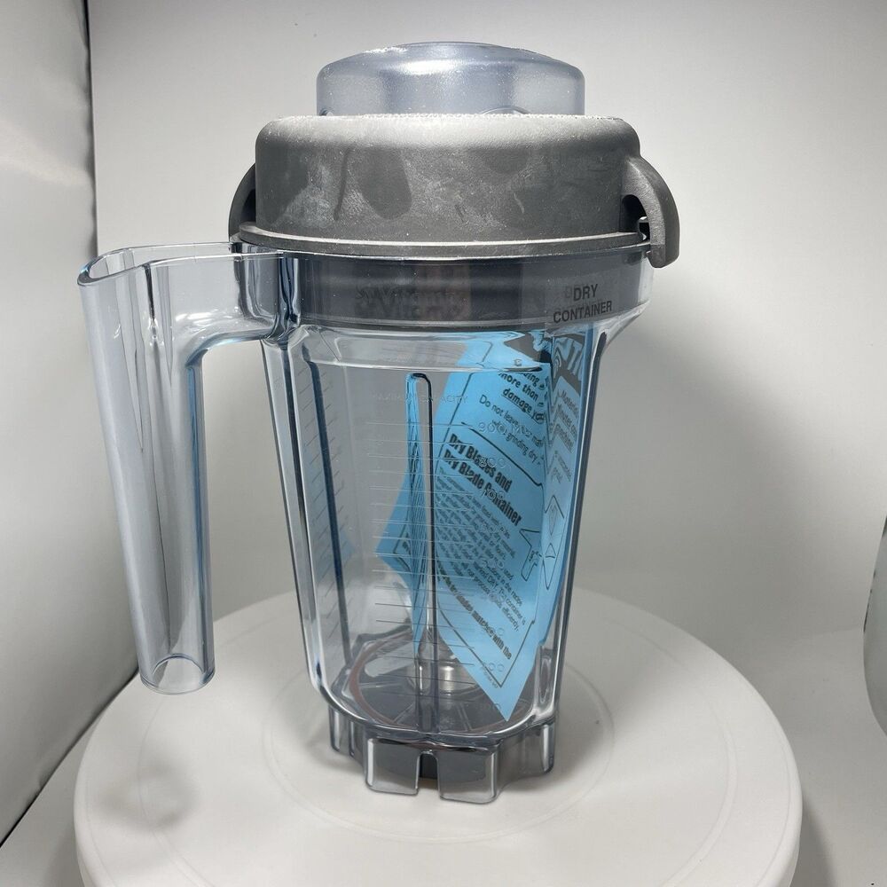 OEM Vitamix 32 oz Dry Grains Container with Lid and Blade - New